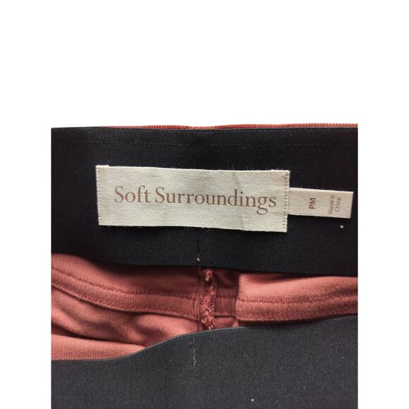 New Soft Surroundings Women's Pull-On Skinny Ankle Corduroy Pants Brown Size MP - Picture 8 of 9